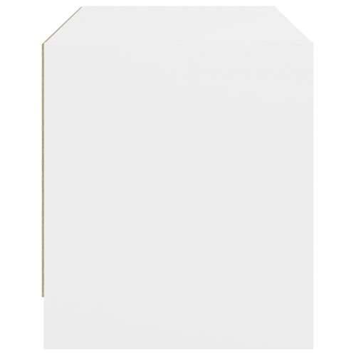 TV ormarić sa staklenim vratima bijeli 68x37x42 cm - Bijela 1 Cijena
