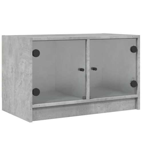 TV ormarić sa staklenim vratima boja betona 68x37x42 cm - Beton siva 1 Cijena