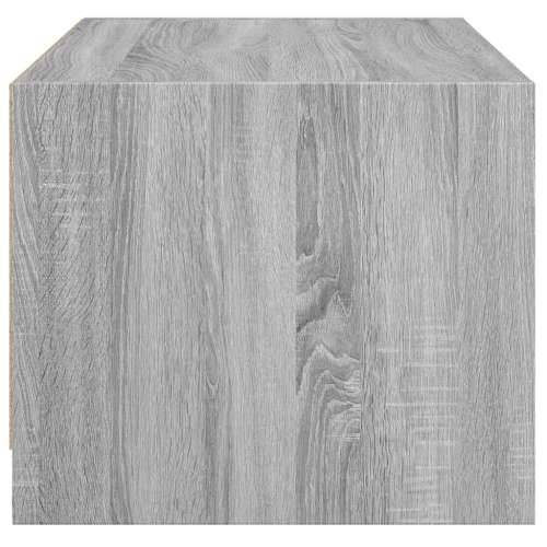 Stolić za kavu sa staklenim vratima boja hrasta 68x50x42 cm - Sivi hrast sonoma 1 Cijena