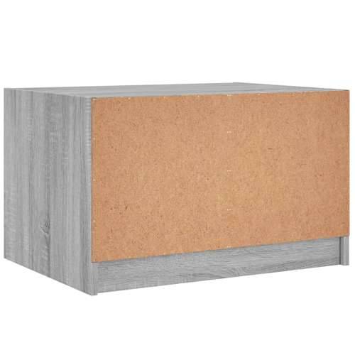 Stolić za kavu sa staklenim vratima boja hrasta 68x50x42 cm - Sivi hrast sonoma 1 Cijena