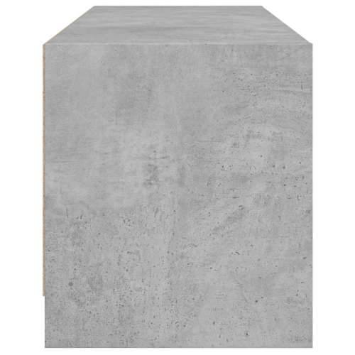 TV ormarić sa staklenim vratima boja betona 102x37x42 cm - Beton siva 1 Cijena