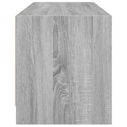 TV ormarić sa staklenim vratima siva boja hrasta 102x37x42 cm - Sivi hrast sonoma 1 Cijena