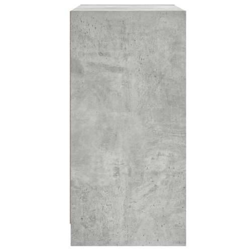 Bočni ormarić sa staklenim vratima boja betona 68x37x75,5 cm - Beton siva 1 Cijena