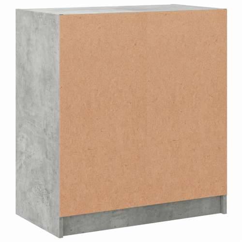 Bočni ormarić sa staklenim vratima boja betona 68x37x75,5 cm - Beton siva 1 Cijena
