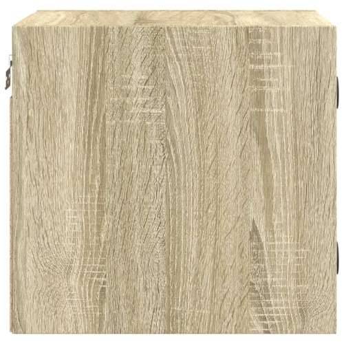 Noćni ormarić sa staklenim vratima boja hrasta 35 x 37 x 35 cm - sonoma hrast 1 Cijena