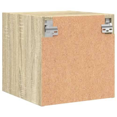 Noćni ormarić sa staklenim vratima boja hrasta 35 x 37 x 35 cm - sonoma hrast 1 Cijena