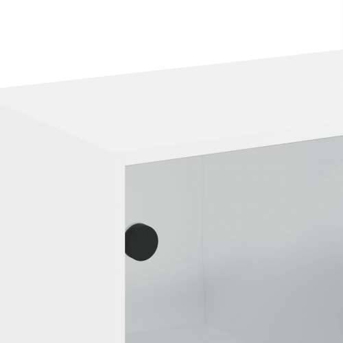 Zidni ormarići sa staklenim vratima 2 kom bijeli 68,5x37x35 cm - Bijela 2 Cijena
