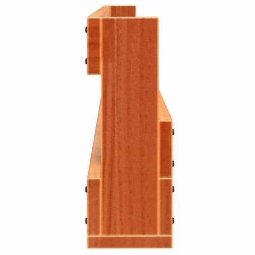 Zidni stalci za cipele 2 kom voštano smeđi 59x9x23 cm borovina - Voštano smeđa 2 59 cm 1 Cijena