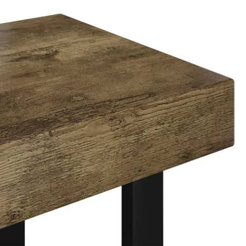 Stolić za kavu tamnosmeđi i crni 90x45x40 cm MDF i željezo - Tamno smeđa 1 Cijena