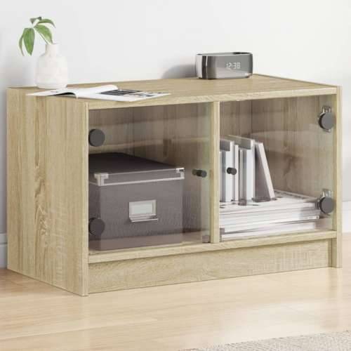 TV ormarić sa staklenim vratima boja hrasta sonome 68x37x42 cm - sonoma hrast 1 Cijena