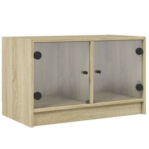 TV ormarić sa staklenim vratima boja hrasta sonome 68x37x42 cm - sonoma hrast 1 Cijena