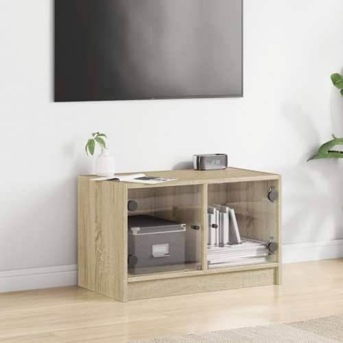TV ormarić sa staklenim vratima boja hrasta sonome 68x37x42 cm - sonoma hrast 1 Cijena