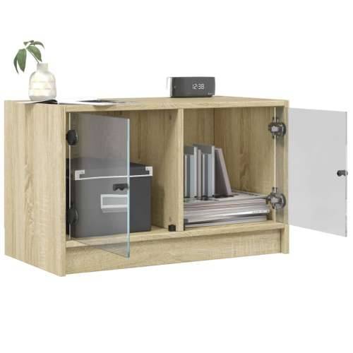 TV ormarić sa staklenim vratima boja hrasta sonome 68x37x42 cm - sonoma hrast 1 Cijena