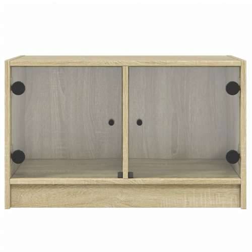 TV ormarić sa staklenim vratima boja hrasta sonome 68x37x42 cm - sonoma hrast 1 Cijena