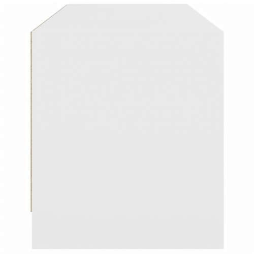 TV ormarić sa staklenim vratima bijeli 102x37x42 cm - Bijela 1 Cijena