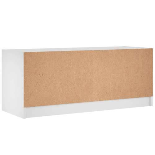 TV ormarić sa staklenim vratima bijeli 102x37x42 cm - Bijela 1 Cijena
