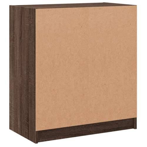 Bočni ormarić sa staklenim vratima boja hrasta 68x37x75,5 cm - Smeđi hrast 1 Cijena