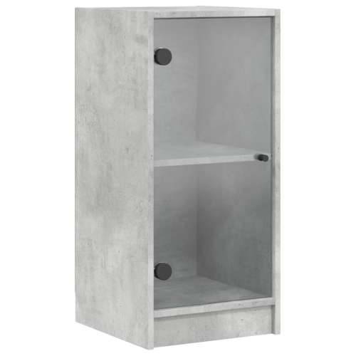 Bočni ormarić sa staklenim vratima boja betona 35x37x75,5 cm - Beton siva 1 Cijena