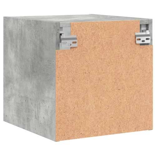 Noćni ormarić sa staklenim vratima boja betona 35 x 37 x 35 cm - Beton siva 1 Cijena