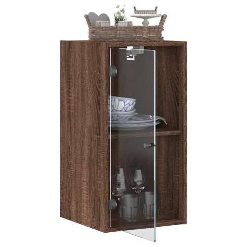 Zidni ormarić sa staklenim vratima boja hrasta 35x37x68,5 cm - Smeđi hrast 1 Cijena