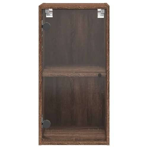 Zidni ormarić sa staklenim vratima boja hrasta 35x37x68,5 cm - Smeđi hrast 1 Cijena