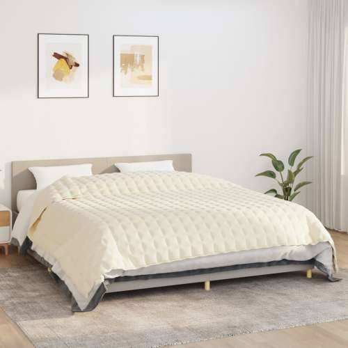 Teška deka svijetla krem 220x260 cm 15 kg od tkanine - Krema 220 x 260 cm 1 15 kg Cijena