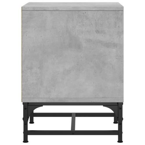 Noćni ormarić sa staklenim vratima boja betona 35 x 37 x 50 cm - Beton siva 1 Cijena
