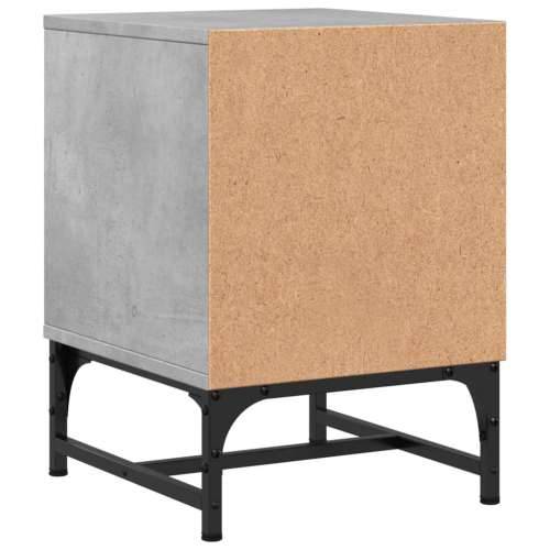 Noćni ormarić sa staklenim vratima boja betona 35 x 37 x 50 cm - Beton siva 1 Cijena