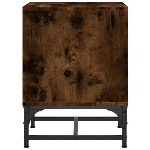 Noćni ormarić sa staklenim vratima boja hrasta 35 x 37 x 50 cm - Dimljeni hrast 1 Cijena