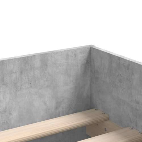 Okvir kreveta s ladicama boja betona 75 x 190 cm za jednu osobu - Beton siva 75 x 190 cm Cijena