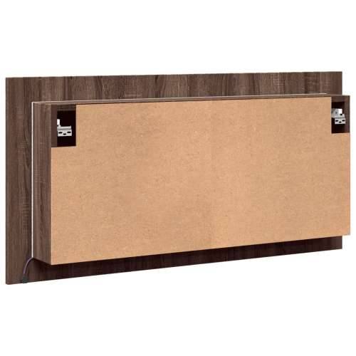 LED kupaonski ormarić s ogledalom boja hrasta 90x12x45 akrilni - Smeđi hrast 1 Cijena