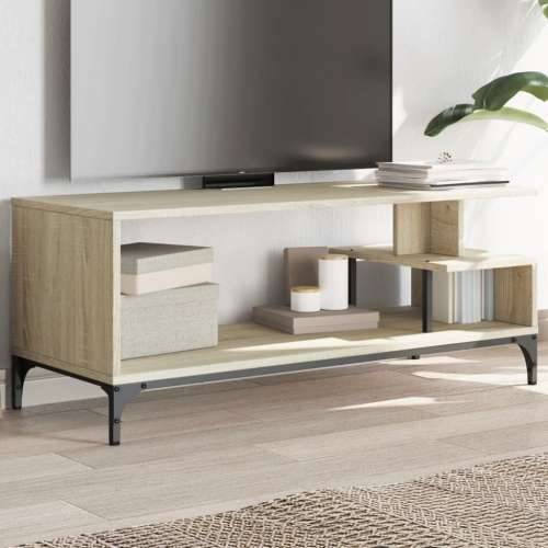 TV ormarić boja hrasta 102x40x41 cm konstruirano drvo i čelik - sonoma hrast 1 Cijena