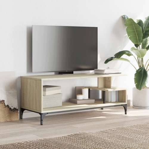 TV ormarić boja hrasta 102x40x41 cm konstruirano drvo i čelik - sonoma hrast 1 Cijena
