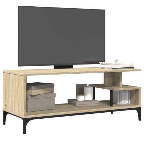 TV ormarić boja hrasta 102x40x41 cm konstruirano drvo i čelik - sonoma hrast 1 Cijena