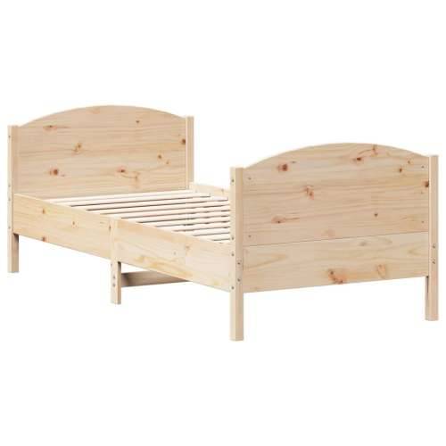 Okvir kreveta bez madraca 75 x 190 cm od masivne borovine - Prirodna 75 x 190 cm Cijena