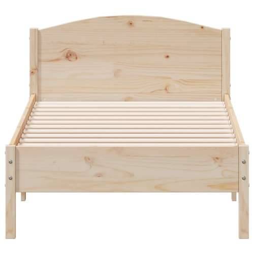 Okvir kreveta bez madraca 75 x 190 cm od masivne borovine - Prirodna 75 x 190 cm Cijena