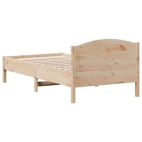 Okvir kreveta bez madraca 75 x 190 cm od masivne borovine - Prirodna 75 x 190 cm Cijena