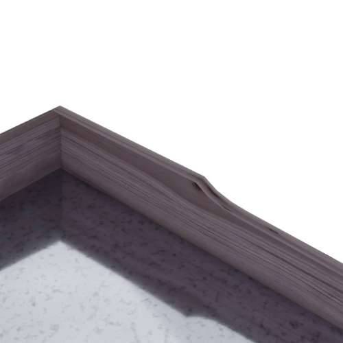 Stol za biljke s policama sivi 78x38x82,5 cm masivna jelovina - Siva 1 Cijena