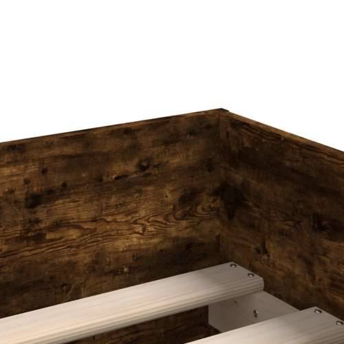 Okvir kreveta s ladicama boja hrasta 75 x 190 cm za jednu osobu Dimljeni hrast 75 x 190 cm Cijena