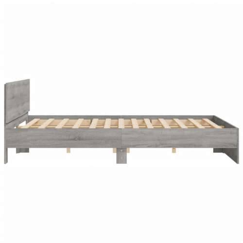 Okvir kreveta s uzglavljem siva boja hrasta 180 x 200 cm - Sivi hrast sonoma 180 x 200 cm Cijena