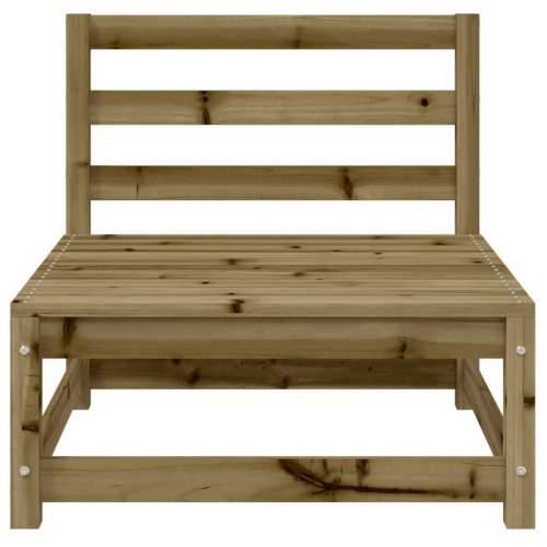 Vrtna sofa s osloncem za noge od impregnirane borovine - Prirodno impregnirano 1 Stolica + tabure Cijena
