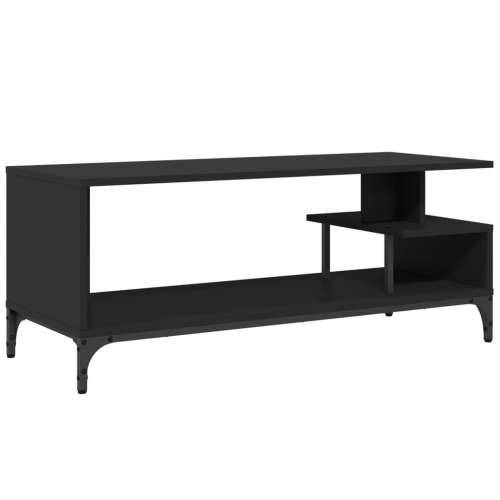 TV ormarić crni 102x40x41 cm konstruirano drvo i čelik - Crna 1 Cijena