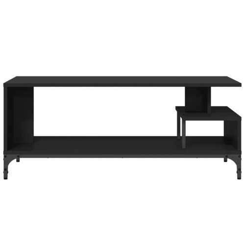 TV ormarić crni 102x40x41 cm konstruirano drvo i čelik - Crna 1 Cijena
