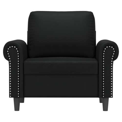 Fotelja crna 60 cm od umjetne kože - Crna 60 cm Cijena
