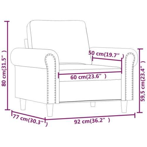 Fotelja crna 60 cm od umjetne kože - Crna 60 cm Cijena