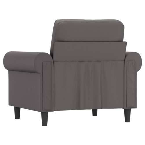 Fotelja siva 60 cm od umjetne kože - Siva 60 cm Cijena