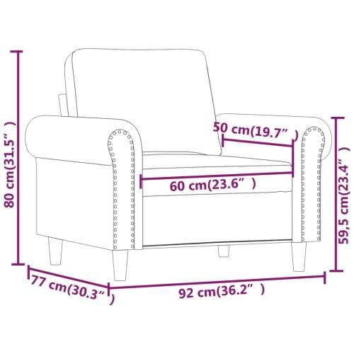 Fotelja siva 60 cm od umjetne kože - Siva 60 cm Cijena