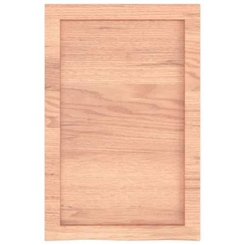 Kupaonska radna ploča svjetlosmeđa 40x60x(2-6) cm masivno drvo - Svjetlosmeđa 40 x 60 x 6 cm Cijena