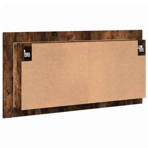 LED kupaonski ormarić s ogledalom boja hrasta 90x12x45 akrilni - Dimljeni hrast 1 Cijena