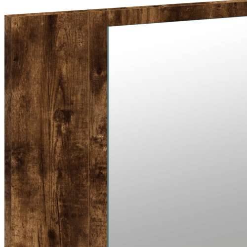 LED kupaonski ormarić s ogledalom boja hrasta 90x12x45 akrilni - Dimljeni hrast 1 Cijena
